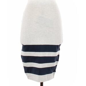 New The Fifth Label XS light gray & navy blue striped pencil skirt